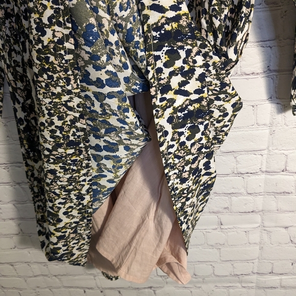 CREAMIE Gorgeous Dress! Girls' 8  Lined Animal Print Long-sleeved Party Dress - Picture 9 of 11